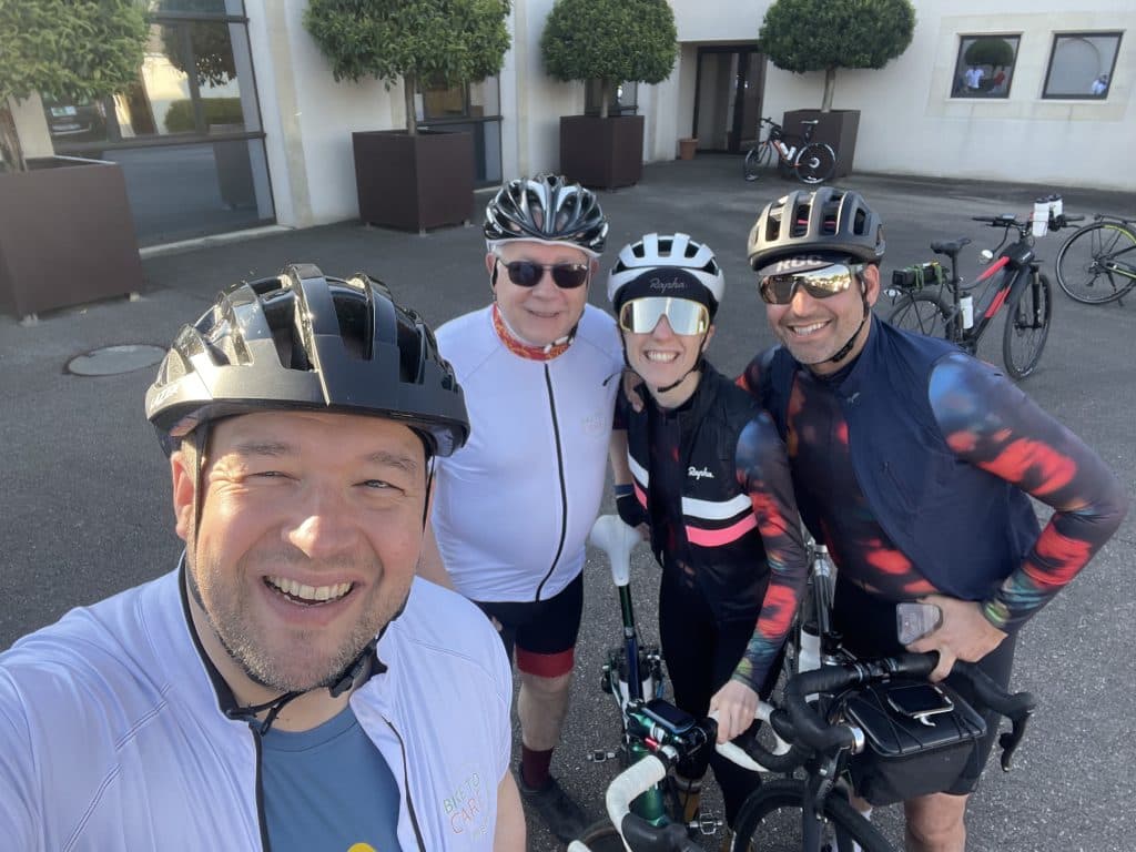 Participation de Jean-Marie Ancher à Bike to Care en Bourgogne